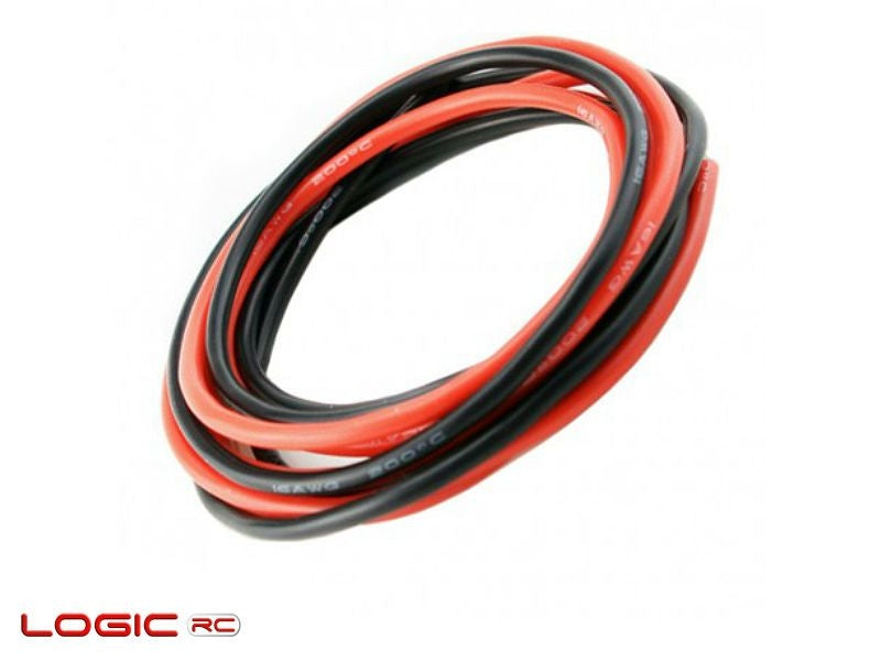 Logic RC Silicone Wire 12AWG 1m Black/1m Red (O-LGL-SW12AWG)