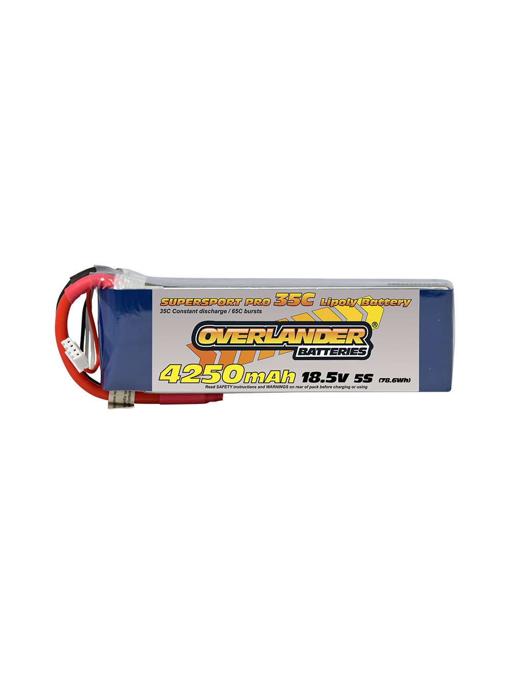 Overlander 4250mAh 18.5V 5S 35C Supersport Pro LiPo Battery with XT90 Anti Spark 2477