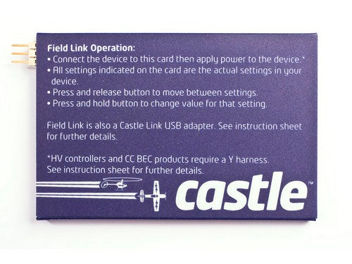 Castle Field Link Portable Programmer Tuning Card For Flying 010-0063-01 899598001953