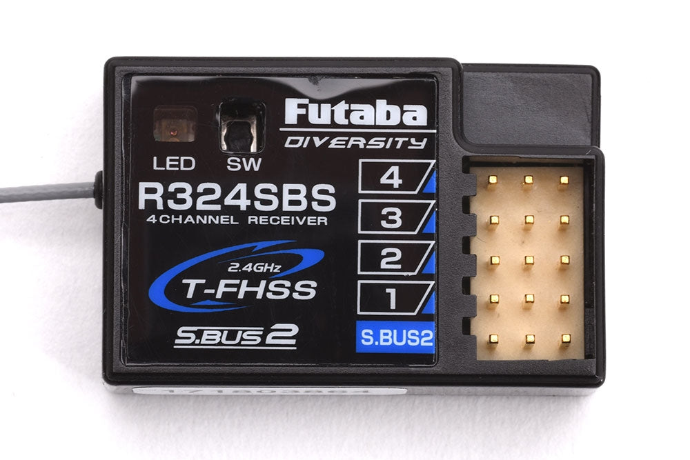 Futaba R324SBS 4-Channel T-FHSS Receiver - S-Bus, HV & Diversity 2.4GHz P-R324SBS