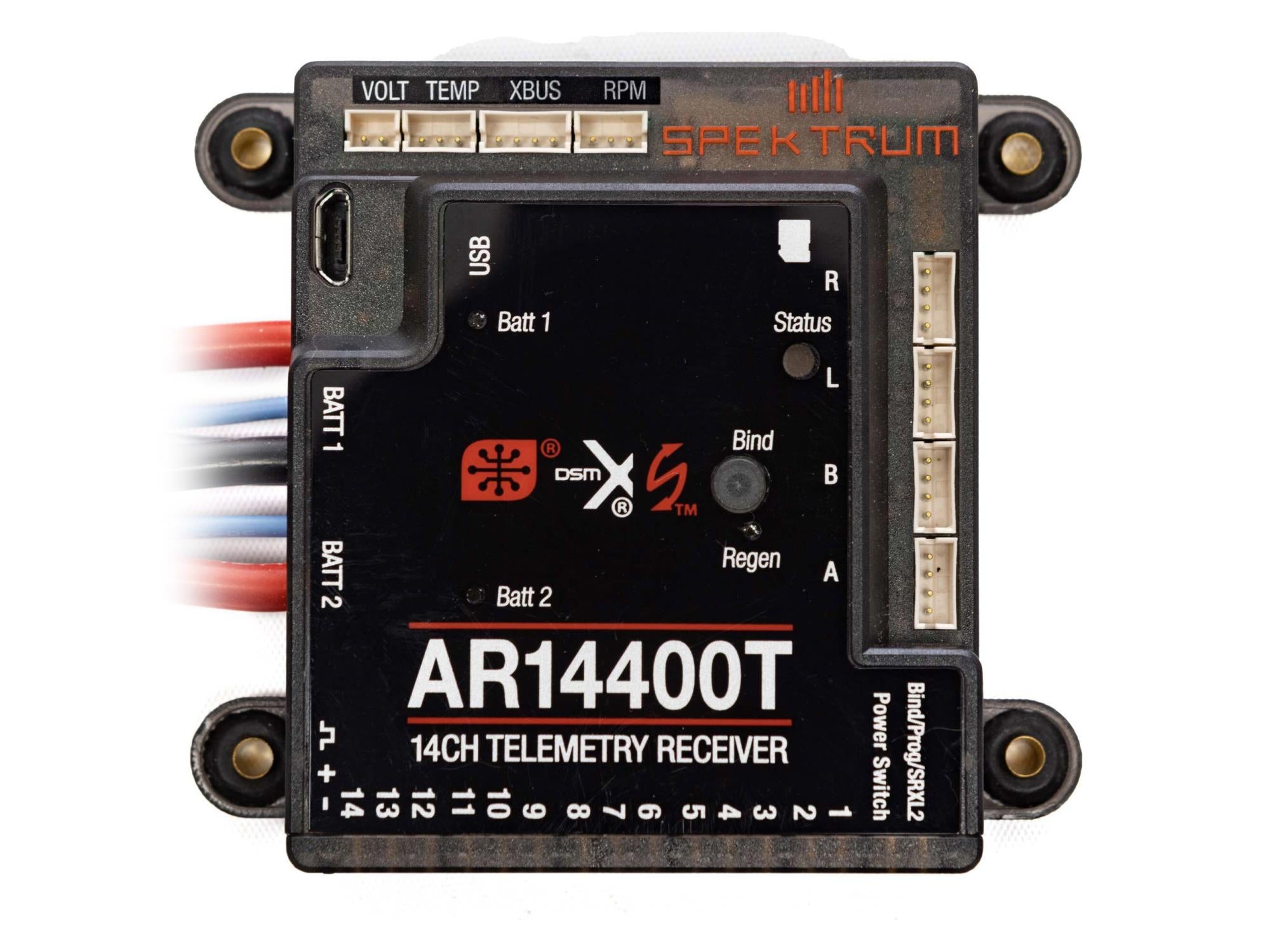 Spektrum AR14400T 14 Channel PowerSafe Telemetry Receiver SPMAR14400T