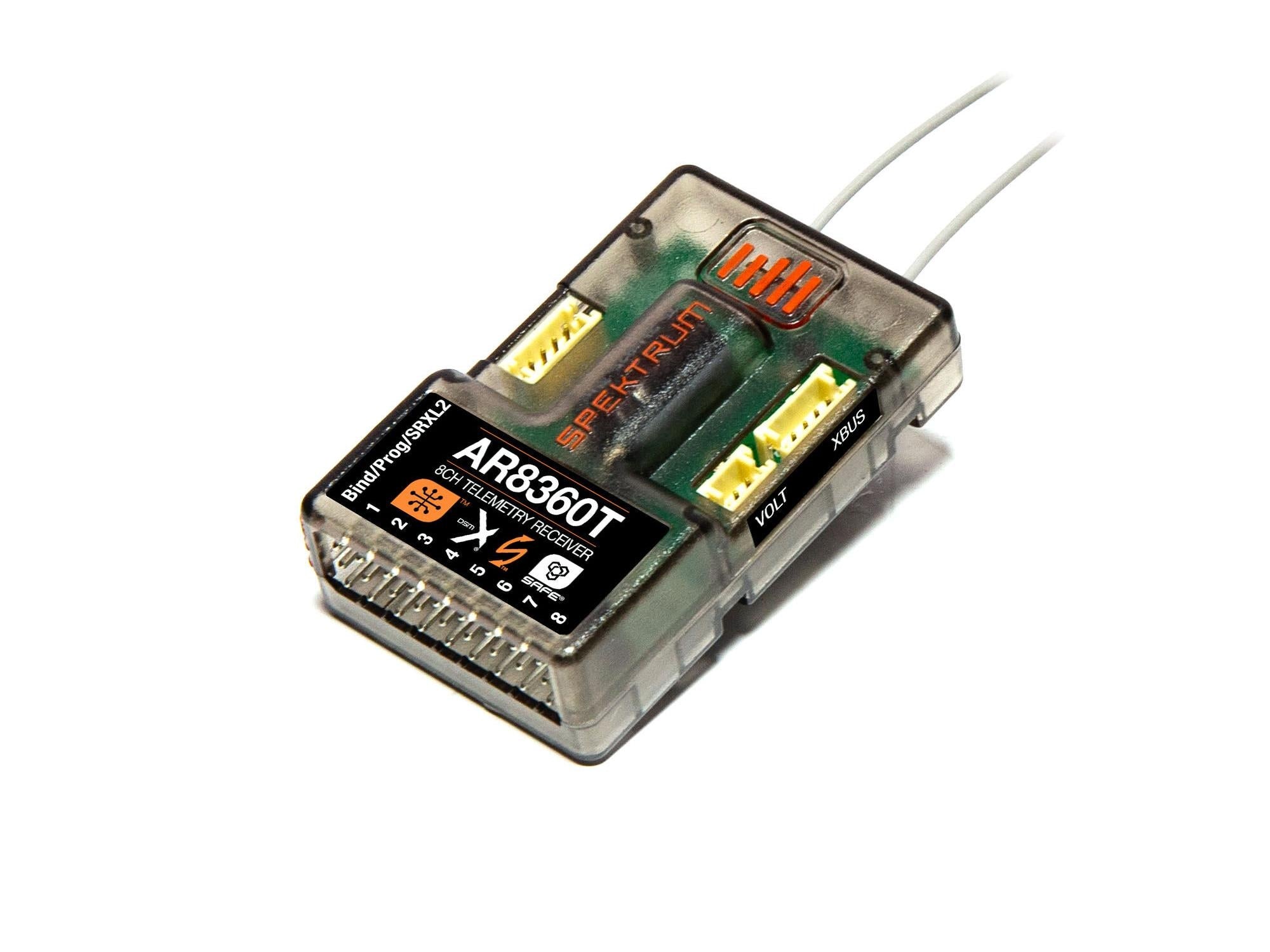 Spektrum AR8360T 8-Channel SAFE & AS3X Telemetry Receiver SPMAR8360T