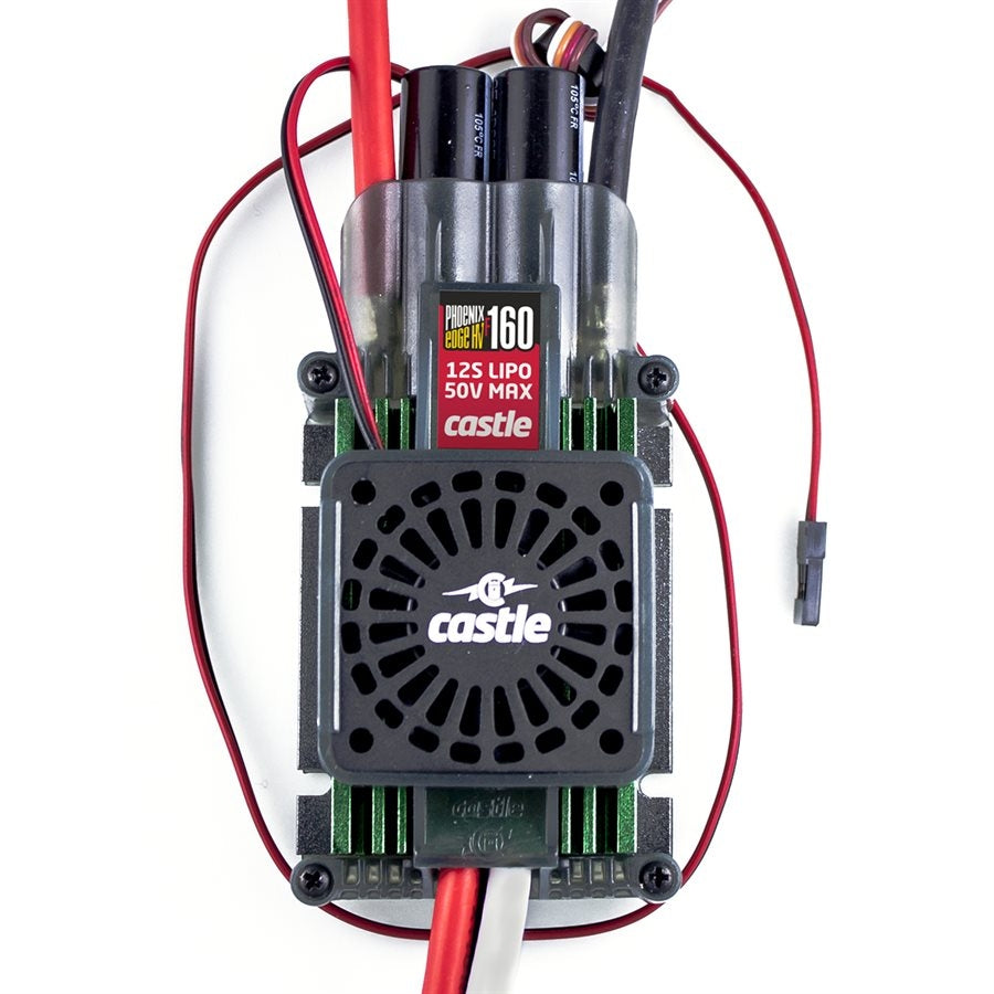 Phoenix Edge HVF 160 Amp ESC 12S / 50.4V No BEC with Cooling Fan from Castle Creations P-CC12700