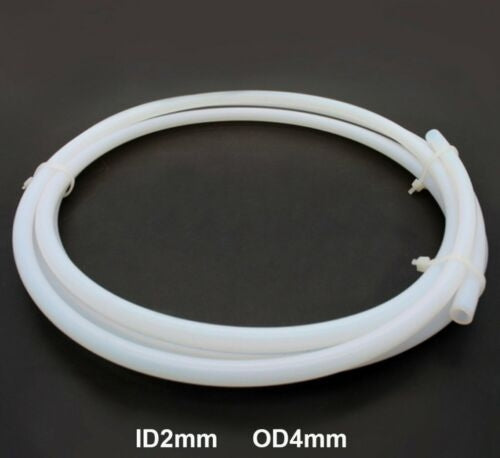 PTFE, Teflon Tube 4mm od x 2mm id - Sold in One metre lengths