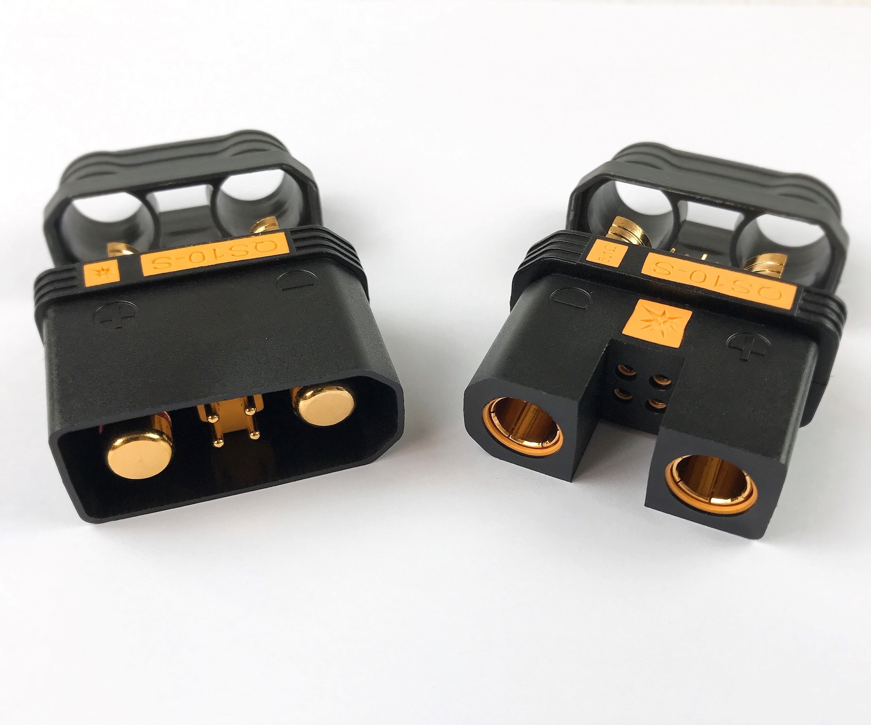 QS10 10mm Anti Spark High Current Up To 240 Amp Battery Connectors One Pair With Cover