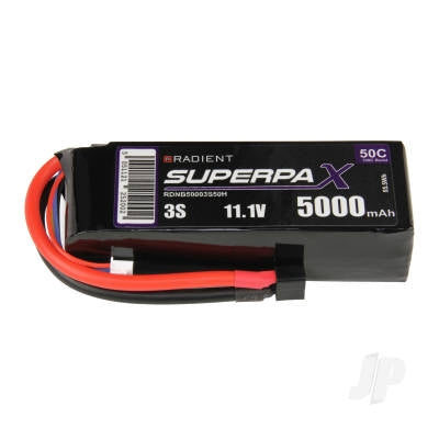 Radient LiPo 3S 5000mAh 11.1V 50C with Deans Battery RDNB50003S50H