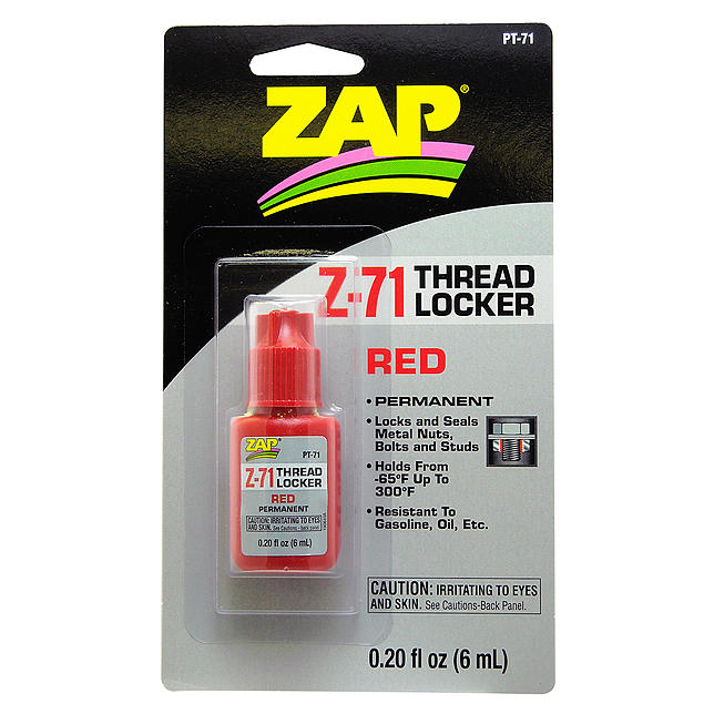 ZAP Z-71 Red Permanent Thread Locker 0.2 oz. PT-71