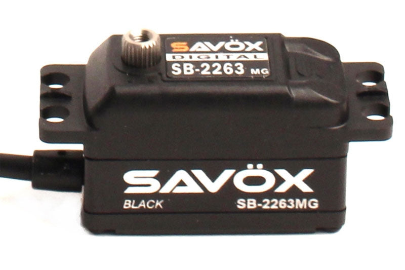Savox SB2263MGB Low Profile Brushless Digital Servo 10kg/0.076s@6.0v - Black