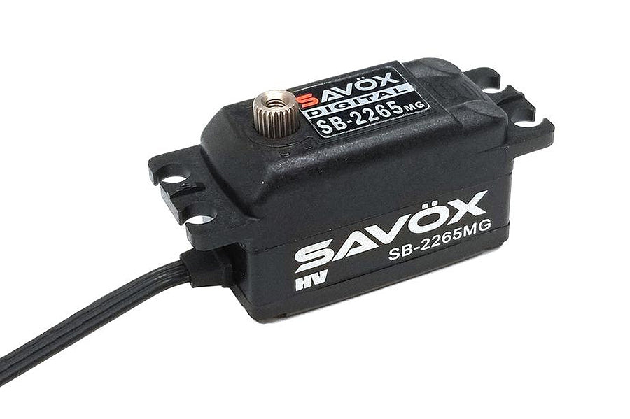 Savox SB2265MG Low Profile Brushless HV Digital 12kg/0.08s@7.4v - Black