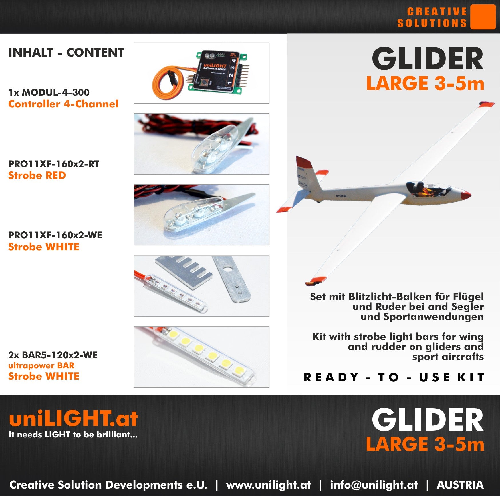UniLight Glider Large Lighting Set