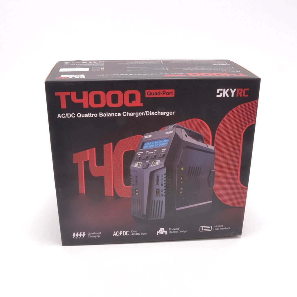 SkyRC T400Q AC/DC 4x100W Quad Charger/Discharger SK-100189