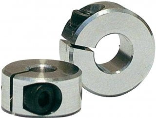 Slotted Aluminum Collars 6mm 5 pieces X0320