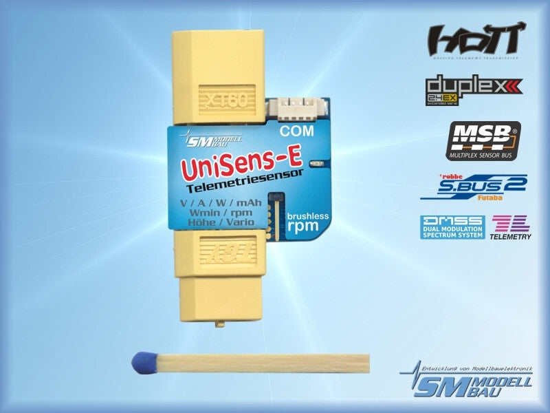 SM MODELL BAU UniSens-E RC Telemetriesensor XT60 Version SM3101