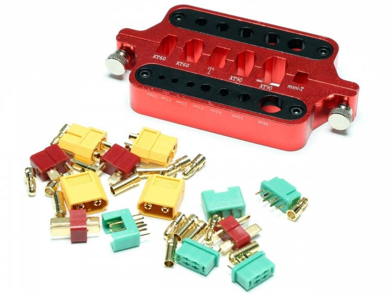 Soldering Jig Tool for Holding Connectors, RED Full Aluminium X5562