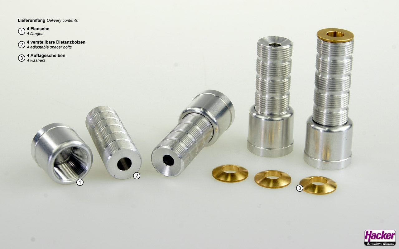 Hacker Spacer Bolts For Electric Drives And Combustion Engines 10108407
