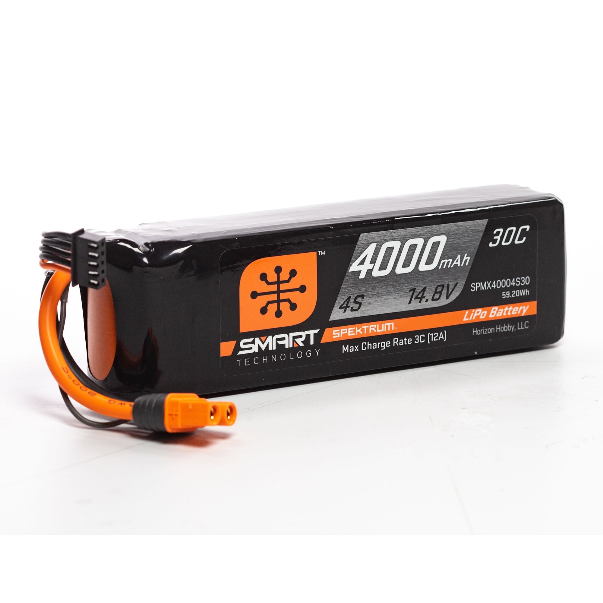 Spektrum 4000mAh 4S 14.8V Smart LiPo Battery 30C IC3 SPMX40004S30