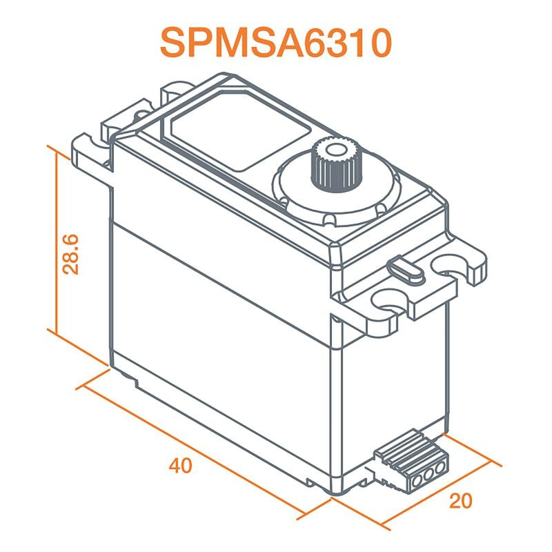 Spektrum A6310 Ultra Torque High Speed Metal BL HV Servo SPMSA6310