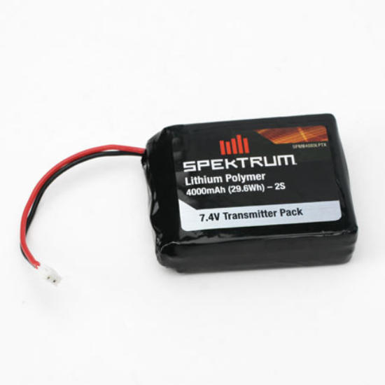 Spektrum DX7s/DX8/DX9 7.4v 4000mAh 2S LiPo Transmitter Battery SPMB4000LPTX