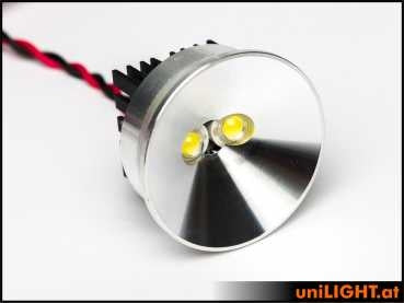 UniLIght 35mm Aluminum Headlights, 8Wx2, T-FUSE SPOT35F