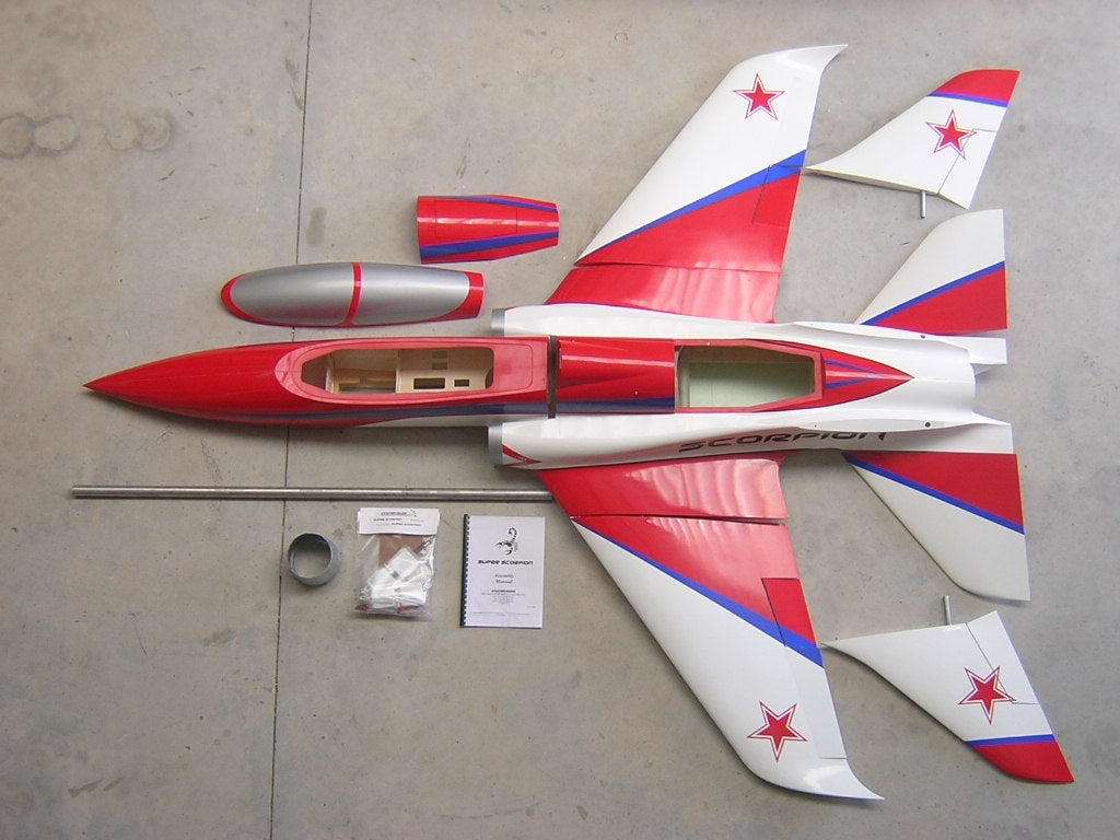 Super Scorpion Jet for 14 to 18 kg (31 - 40 lbs.) Thrust Jet Engine from Aviation Design Choice of Schemes