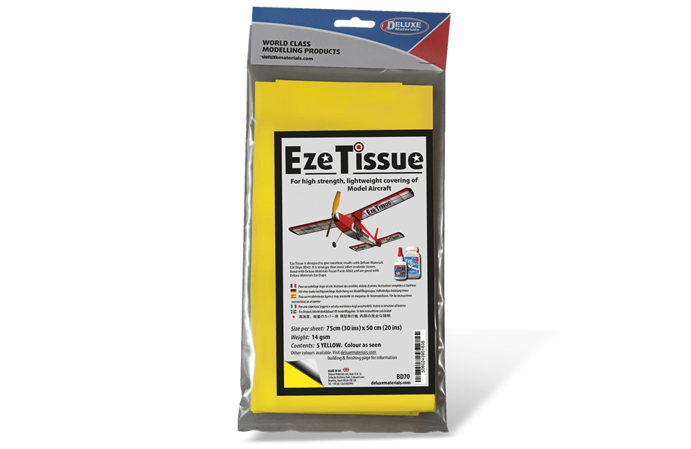 Deluxe Materials Eze Tissue (Yellow) (5 sheets per pack) BD70