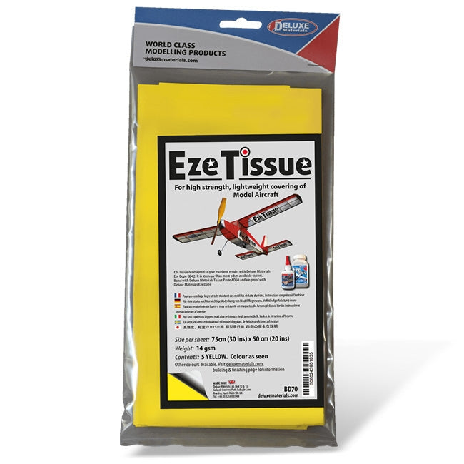 Deluxe Materials Eze Tissue (Yellow) (5 sheets per pack) BD70