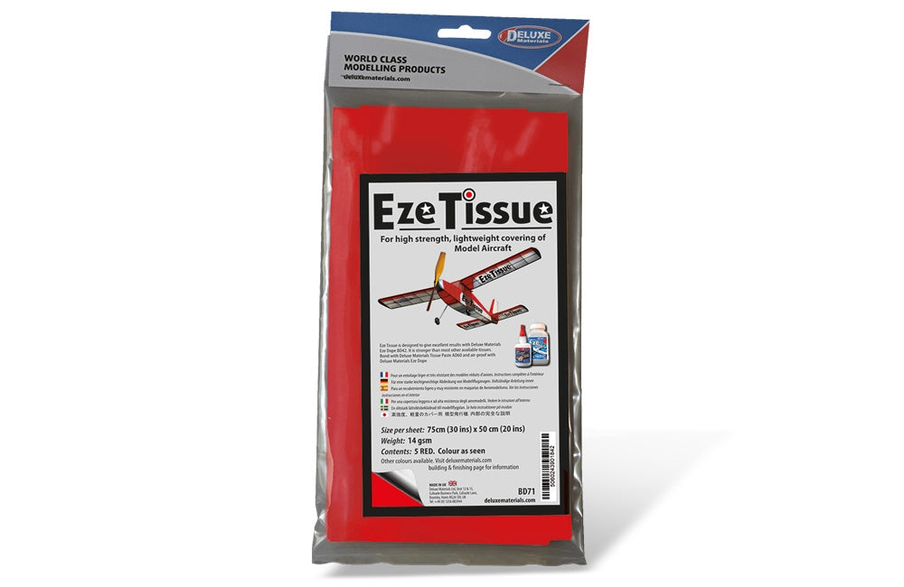 Deluxe Materials Eze Tissue (Red) (5 sheets per pack) BD71