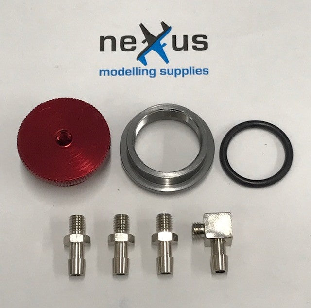 Kevlar Tank Fittings Hardware Set Red from T-One Models 