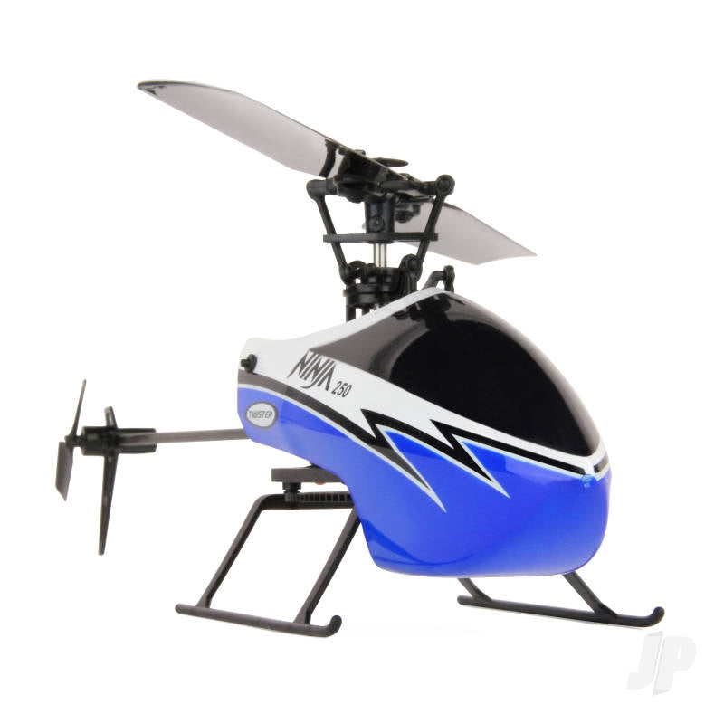 Ninja 250 Helicopter with Co-Pilot Assist, 6-Axis Stabilisation and Altitude Hold (Blue) TWST1001B