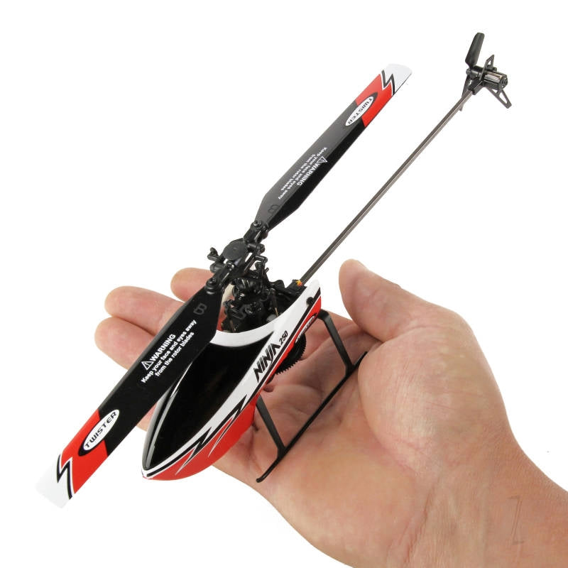 Ninja 250 Helicopter with Co-Pilot Assist, 6-Axis Stabilisation and Altitude Hold (Red) TWST1001R