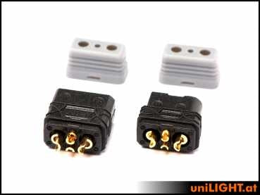UniLight 2 Servo Wing Connector 2 Primary 2 Secondary Pins based on a XT30 (4 Pin Total Ideal for Small Models & Gliders) CABLE-2P2S