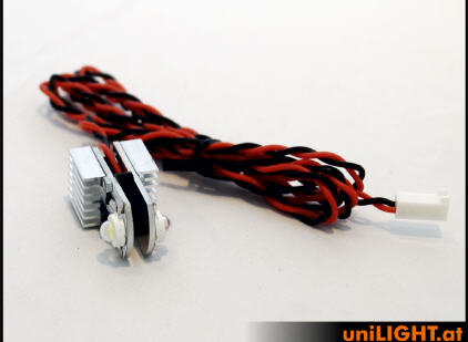 UniLight 2x4W Flat Light Double in GREEN FLAT-040-2xGN