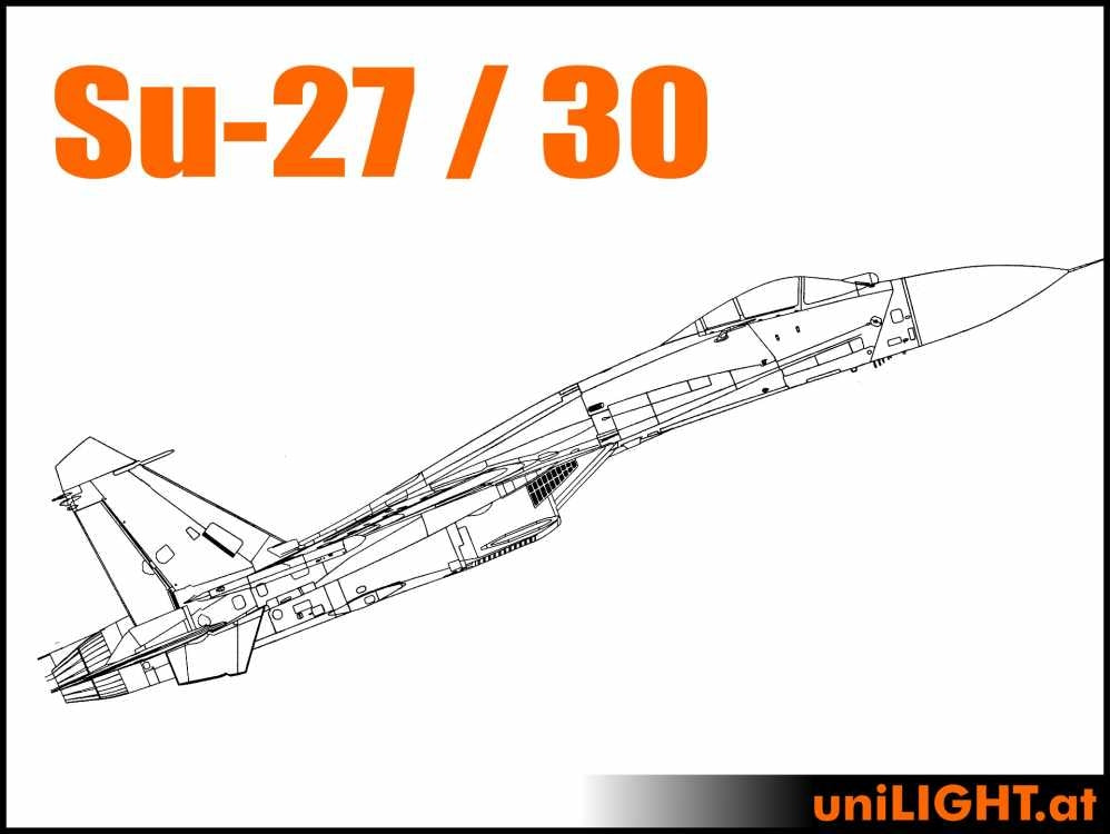 UniLight CARF SUKHOI Su-27, Su-30, Afterburner Scale