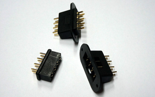 Emcotec MPX Wing connectors 8pin with PCBs: 2 pairs sockets and plugs 4 soldering PCBs A85310