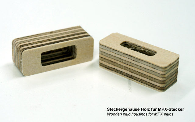 Emcotec MPX 6 Pin Wooden Plug Housings 2 pieces A85017 (2357)