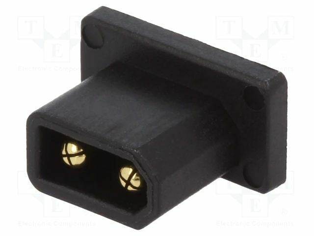 XT30 Male Panel Mount Gold Plated Connector from Amass