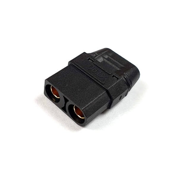 XT90 Gold Plated Female Connector with Cap End in Black from AMASS